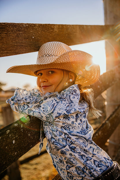 SADIE RUFFLE SLEEVE SHIRT