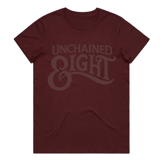 Unchained Eight basic country and western ladies tee burgie campdraft rodeo ariat cinch jeans mavericks western dusty creek buckyeah 