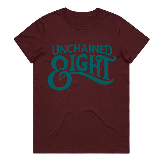 unchained eight burgie tee ladies western tee 